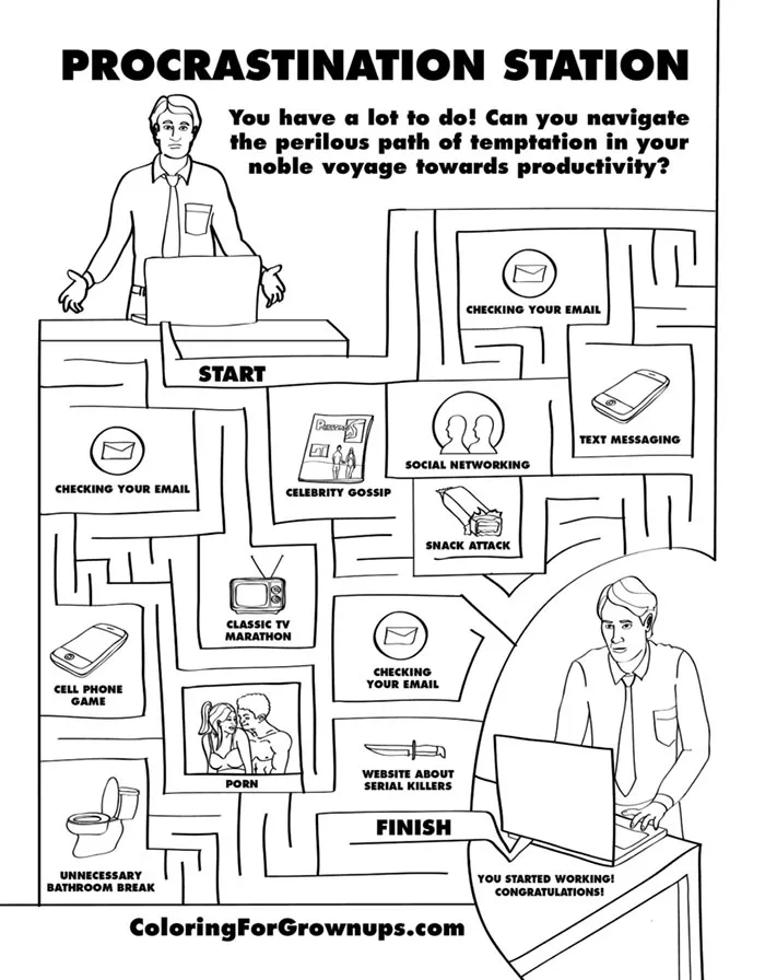 Coloring Book For Grown-Ups That Mocks Adult Life (II)
