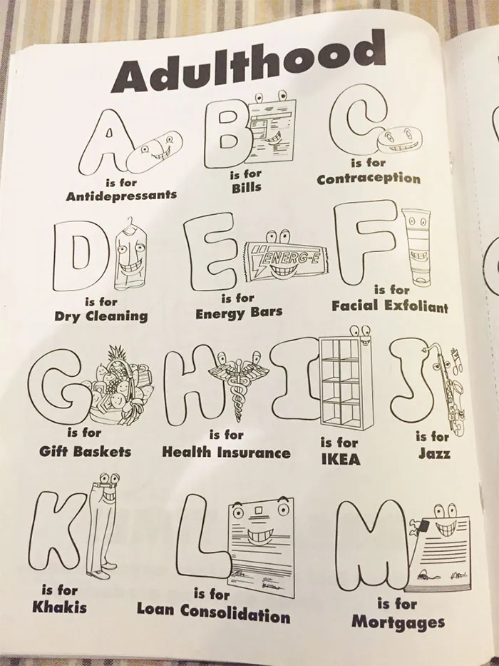Coloring Book For Grown-Ups That Mocks Adult Life (II)