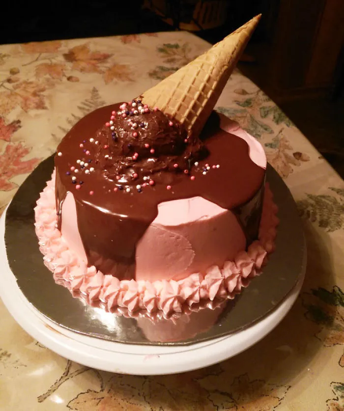 Dropped Icecream On My Cake