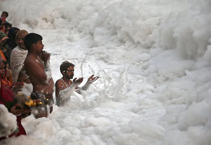 Terrible Pollution In India's Rivers