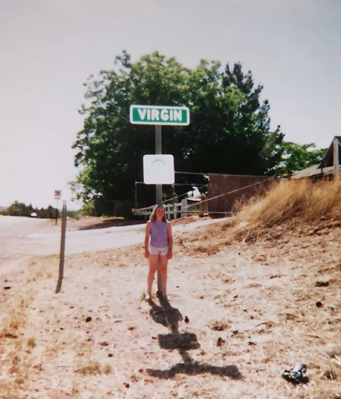 Just Me At 12, Taking A Road Trip With My Parents And Apparently Their Sense Of Humor
