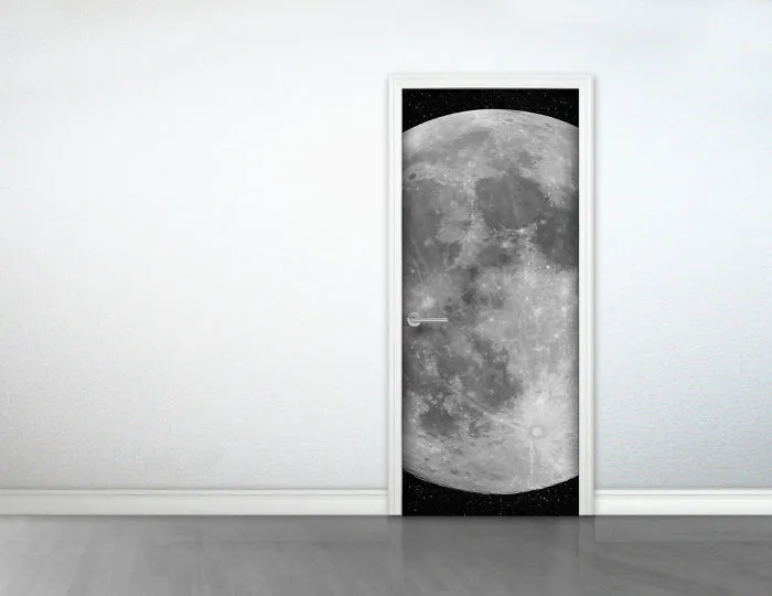 Moon Door Sticker