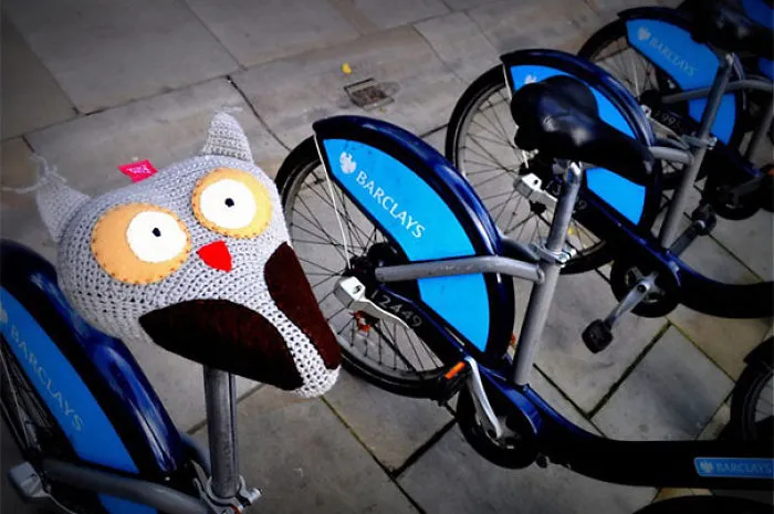 Crocheted Owl Saddle Cover