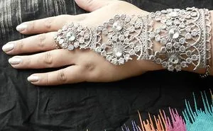 Diy Handmade Lace Bracelet With Ring Complete Tutorial