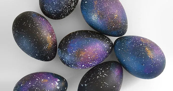 How To Make Galaxy Easter Eggs