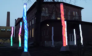 Light Trees: This Interactive Installation Lights Up When It Detects Human Energy