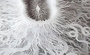 I Spent 4 Months Hand-Cutting A Paper Microbe