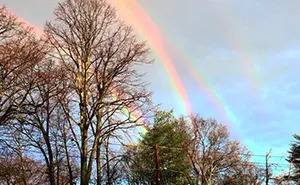 Extremely Rare Quadruple Rainbow Captured Over New York