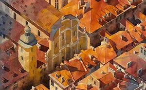 Surreal Watercolor Paintings Of Warsaw By Tytus Brzozowski