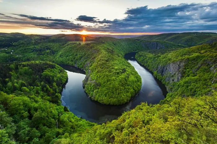Vltava River, Czech Republic.