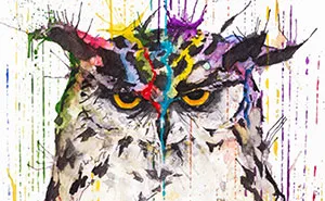 Quiet Animals In Loud Watercolors