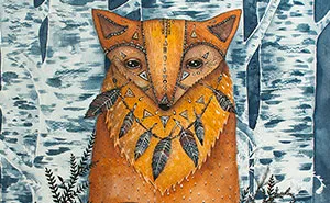 Watercolor And Ink Paintings Of Animals