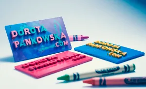To Stand Out, I Made My Business Cards Out Of Crayons!