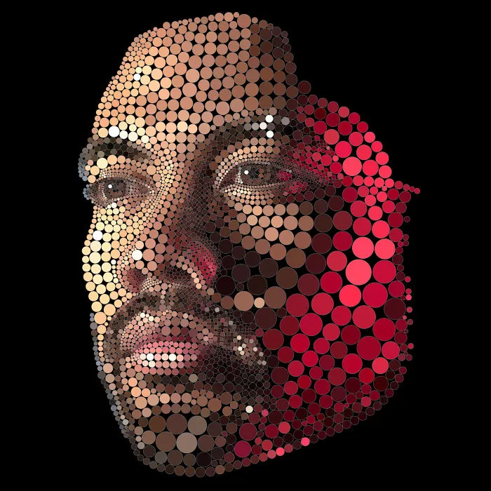 Digital Circlism Portrait