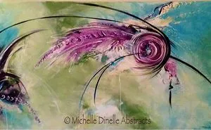 Original Abstract Paintings By Canadian Artist Michelle Dinelle