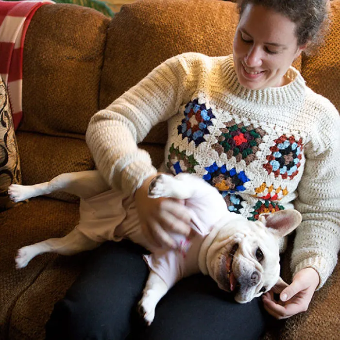 Bella Enjoys A Belly Rub