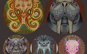 Animal Spirits In Pencil And Ink