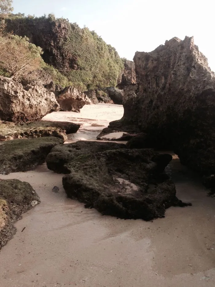 Low Tide View At Geger Beach, Nusadua, Bali, Indonesia