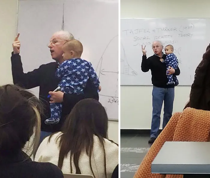 When A Student’s Baby Started Crying In Class, This Professor Had The Best Response Ever