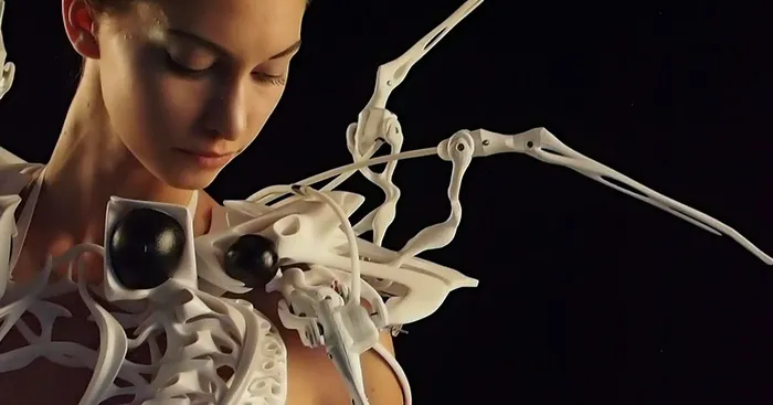 This 3D-Printed Spider Dress Uses Robotic Arms To Defend Your Personal Space