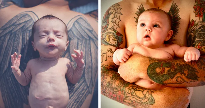 124 Babies And Their Tattooed Parents That Look Absolutely Beautiful Together