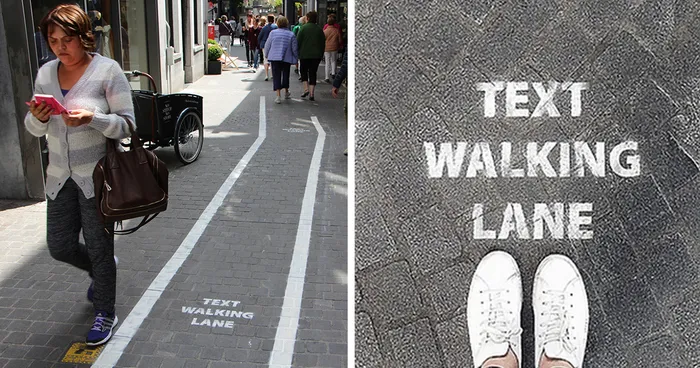 Phone Addicts Get Their Own Text-Walking Lanes In Belgium