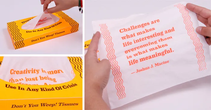 Don't You Weep: Motivational Tissues For Any Crisis