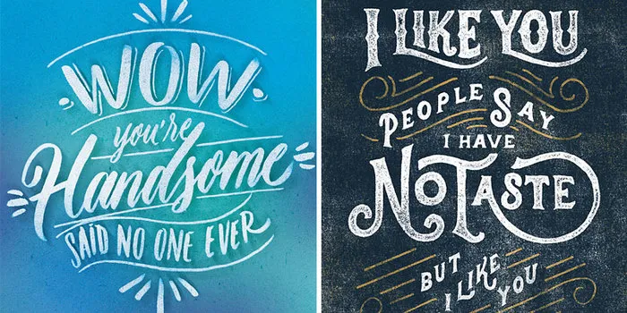 8 Hand Lettered Greeting Cards From Horrible People