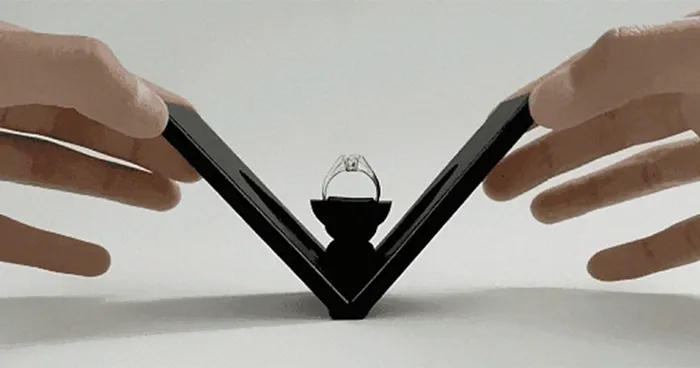 Engagement Ring Box Opens Up Like A Flower In Bloom
