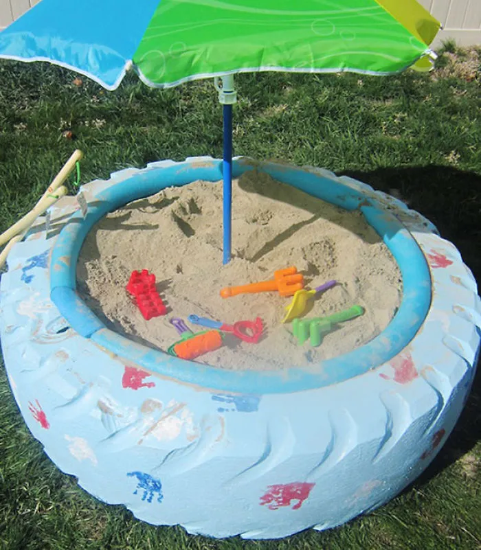 Tire Sand Box