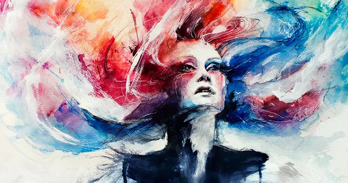 Expressive Watercolor Portraits Slowly Bleed Into The Paper