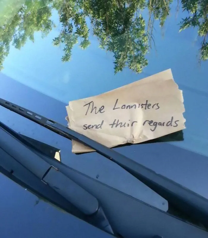 I Have A House Stark Sigil Sticker On The Back Of My Car