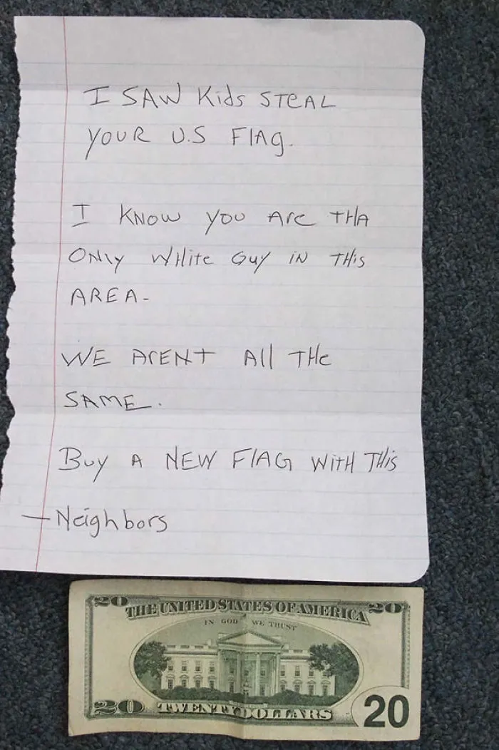 I'm The Only Caucasian In My Part Of Town. I Found This Note On My Windshield Today