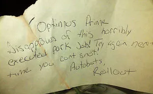 42 Of The Best Windshield Notes Left For Terrible Drivers