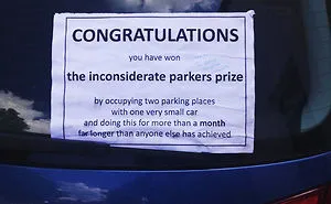 42 Of The Best Windshield Notes Left For Terrible Drivers