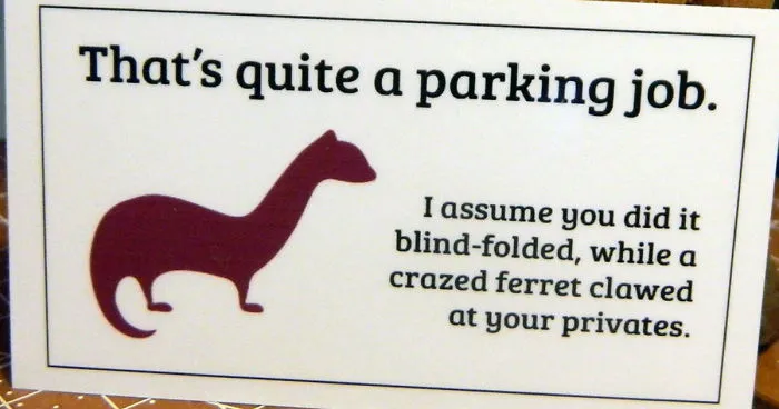 42 Of The Best Windshield Notes Left For Terrible Drivers