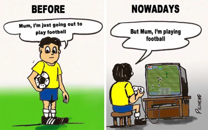 Before And Nowadays