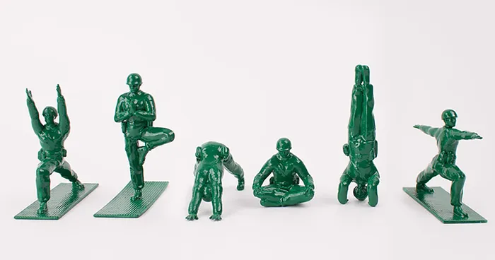 Toy Inventor Turns Iconic Toy Soldiers Into Yoga Practitioners