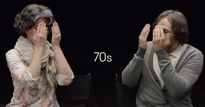 Young Couple Aged 70 Years With Make-Up  To See If They'd Still Love Each Other