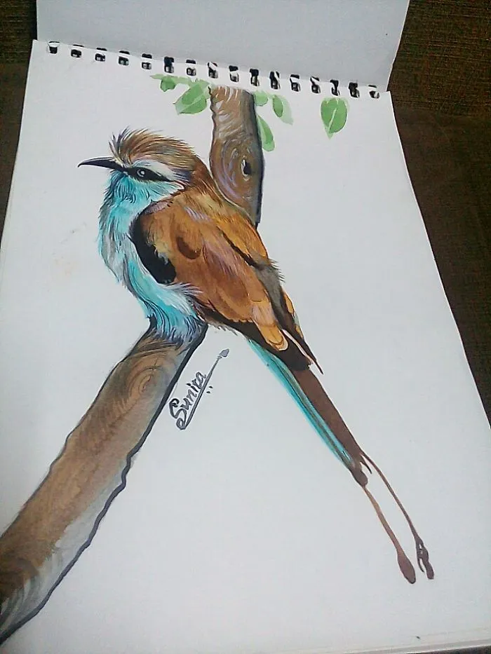 A Painting Of Bee Eater Bird