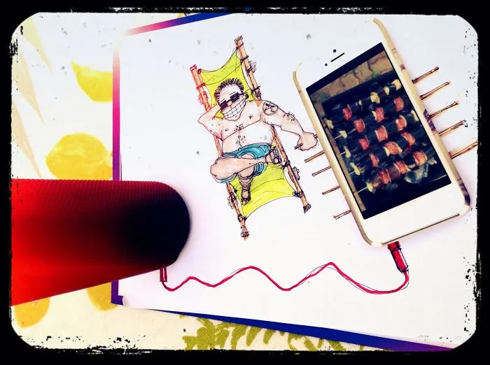 Ibath, Ifinger, Ibarbecue, Iportation... Cartoon Iphone Apps And More From Turkish Artist...