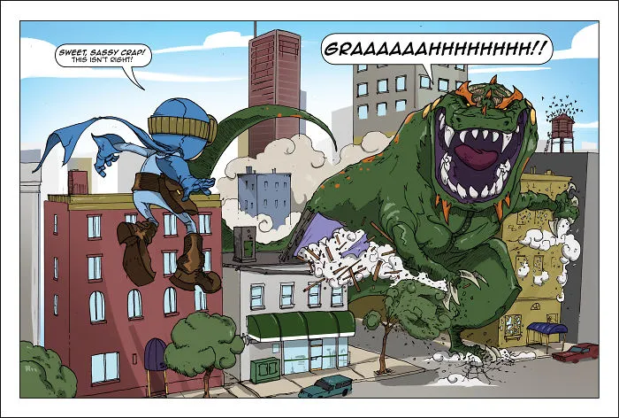 Kid With Powers Fights Monster!
