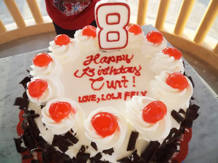 My Aunt In The Philippines Made A Nice Birthday Cake For My Relative Curt