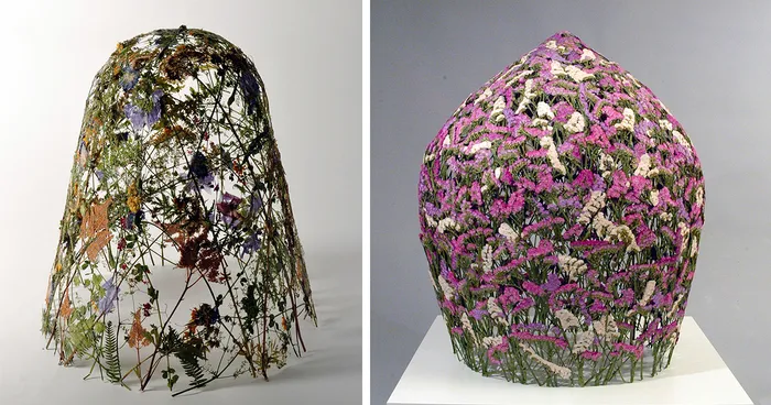 Spanish Artist Creates Delicate Pressed Flower Sculptures From The Most Famous European Gardens