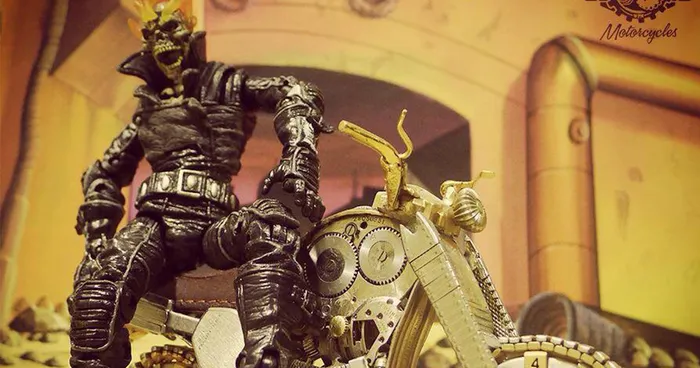 I Make Miniature Motorcycles And Place Action Figures On Them