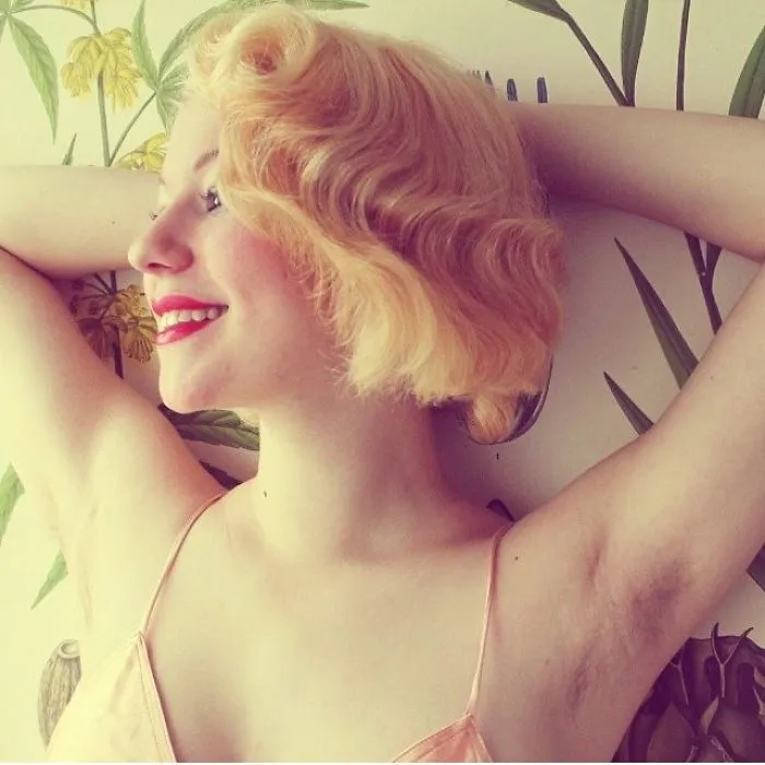 Woman Showing Her Armpit Hair
