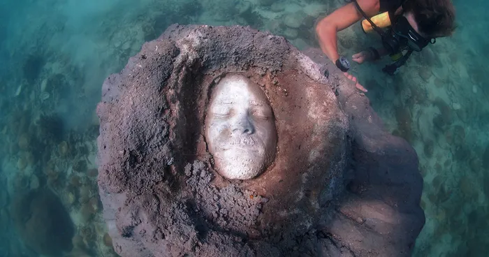 I Built A Sculpture And Left It 5 Meters Under The Ocean To Get Covered By Colorful Corals