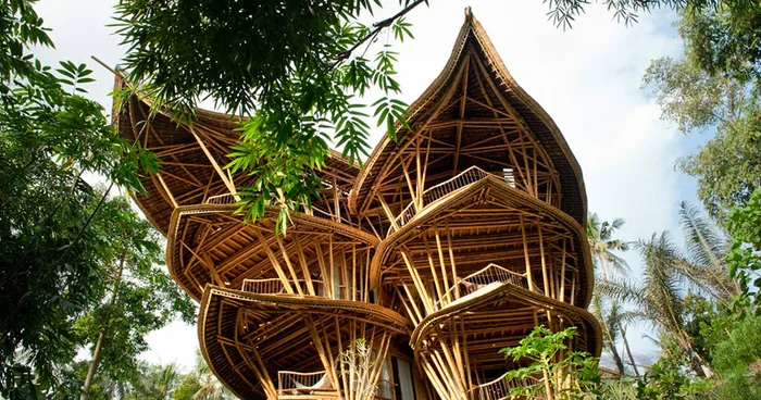 Woman Quits Job to Build Sustainable Bamboo Homes In Bali
