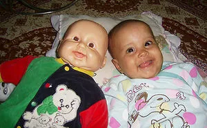48 Babies Who Look Just Like Their Toy Dolls