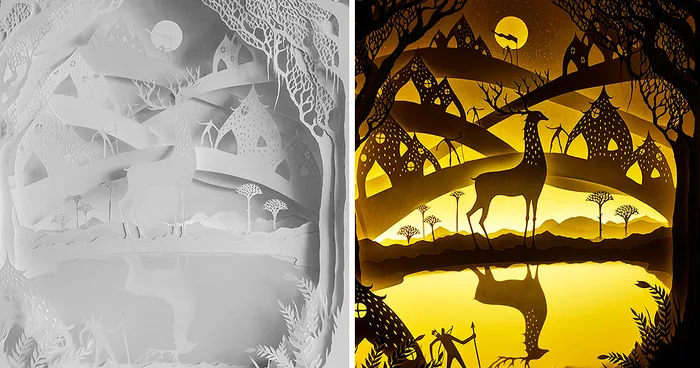 Fairytales Come To Life In New Papercut Light Boxes by Hari & Deepti
